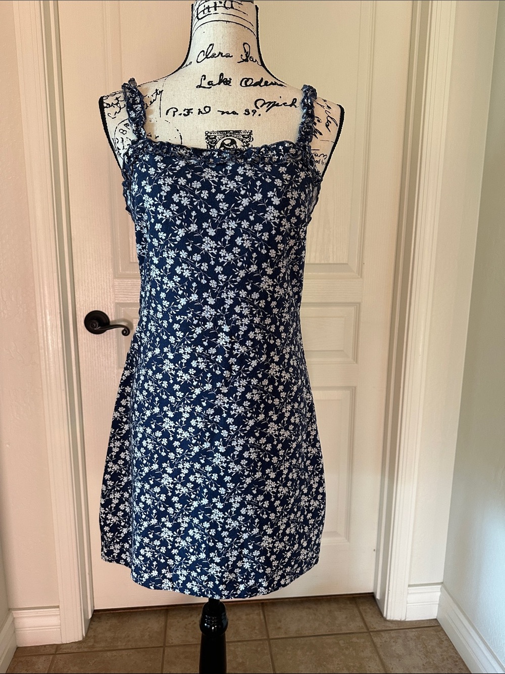 Angel Kiss Navy & White Floral Sundress